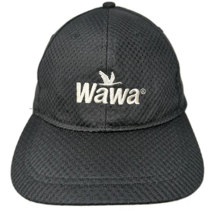 Hiphic Wawa Logo Black Baseball Cap Hat One Size Strapback Polyester Mesh