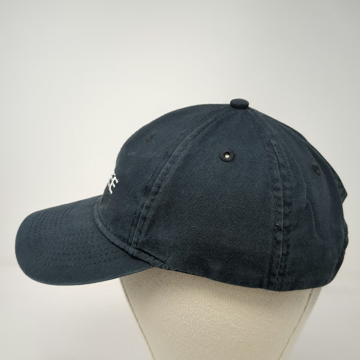 Port & Company Baseball Cap Black One Size Strapback Cotton Embroidered Gree Hat