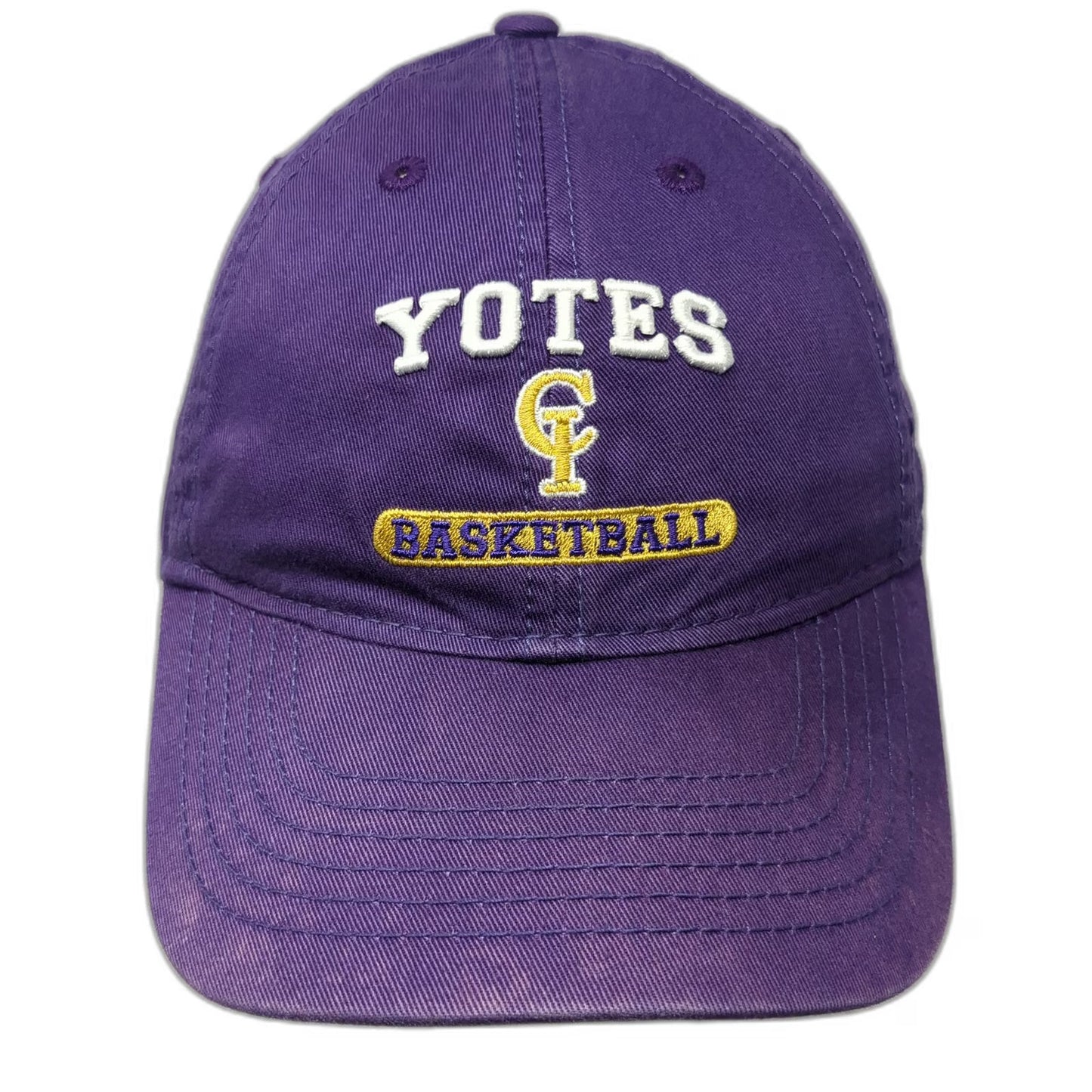 College of Idaho Yotes Basketball Legacy Cap Purple White Yellow One Size Hat
