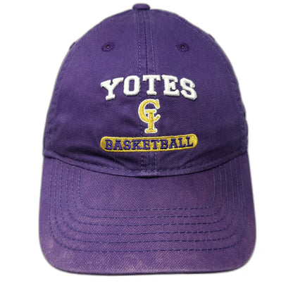 College of Idaho Yotes Basketball Legacy Cap Purple White Yellow One Size Hat