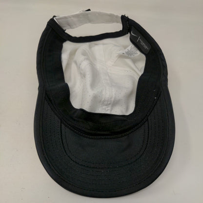 Nike Featherlight Dri Fit Men's Strapback Hat White Black OSFM Embroidered Logo