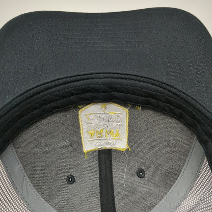 Richardson Trucker Hat Black One Size Georgia Army National Guard Mesh Snapback