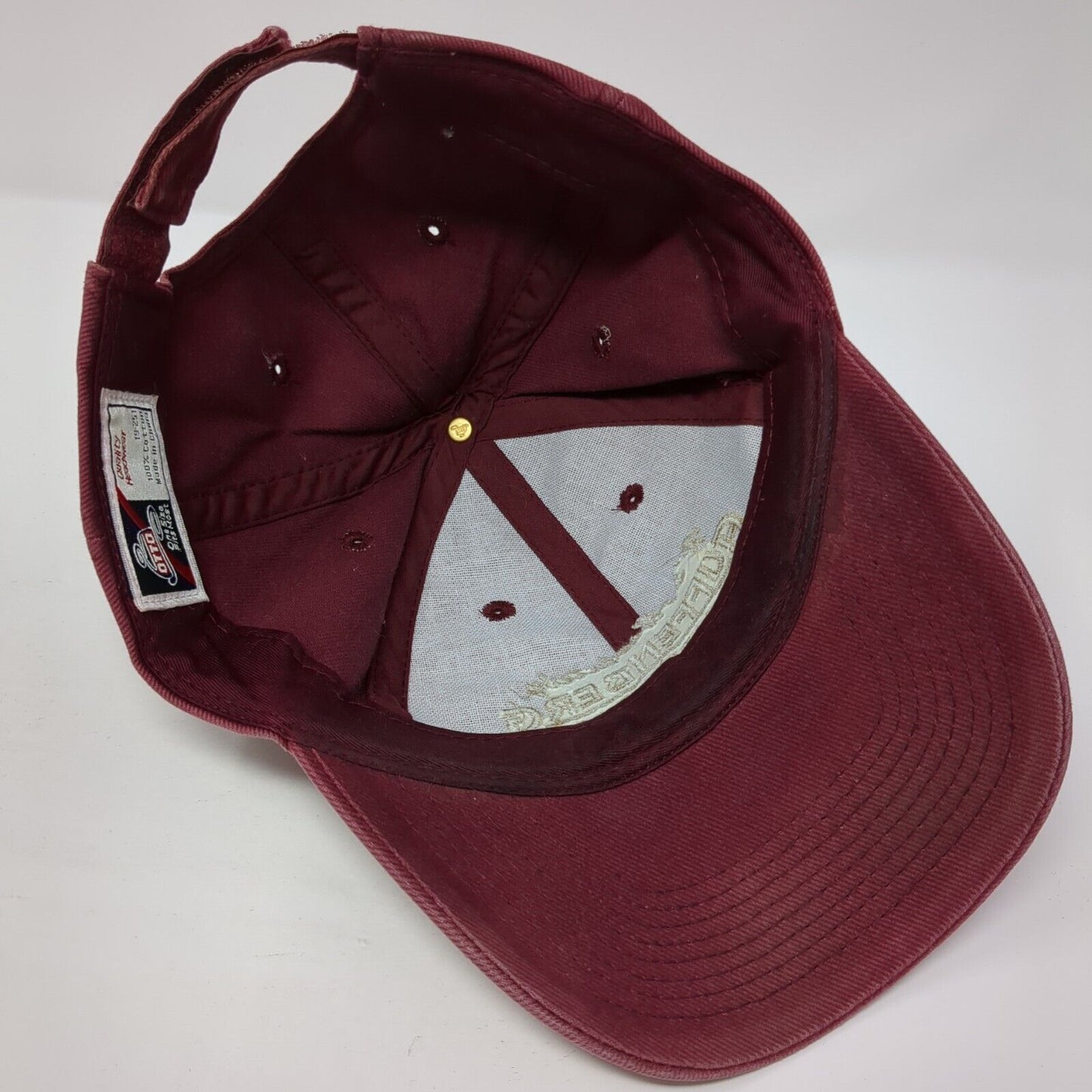 Auffenberg of Carbondale Strapback Hat Red One Size Adjustable Otto