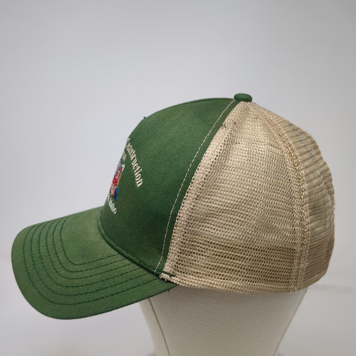 Otto Trucker Hat Green One Size Vance Dairy Construction Homedale Idaho Barn