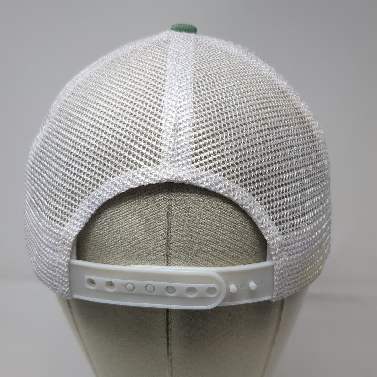 Arcadian Outfitters Trucker Hat Green One Size Snapback Mesh Leather Patch Rodeo