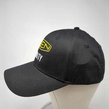 Keen Utility Fitted Hat Black One Size Lightweight Embroidered 6 Panel Cotton