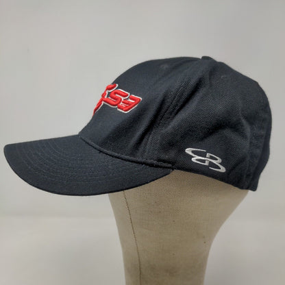 USSSA Men's Fitted Hat Black Size S-M Embroidered Logo Acrylic Wool Blend