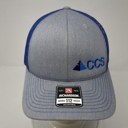 CCS Snapback 112 Trucker Hat Multicolor OS Adjustable Mesh Back Richardson