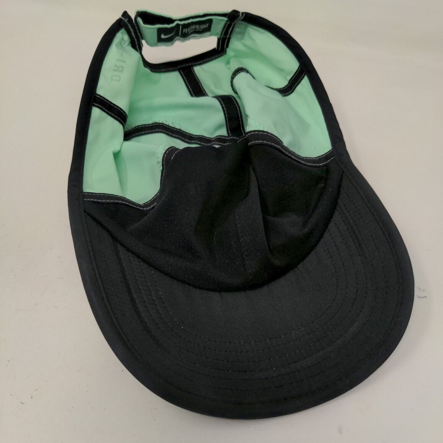 Nike Featherlight Dri Fit Men's Strapback Hat Green Blue Embroidered Swoosh Logo