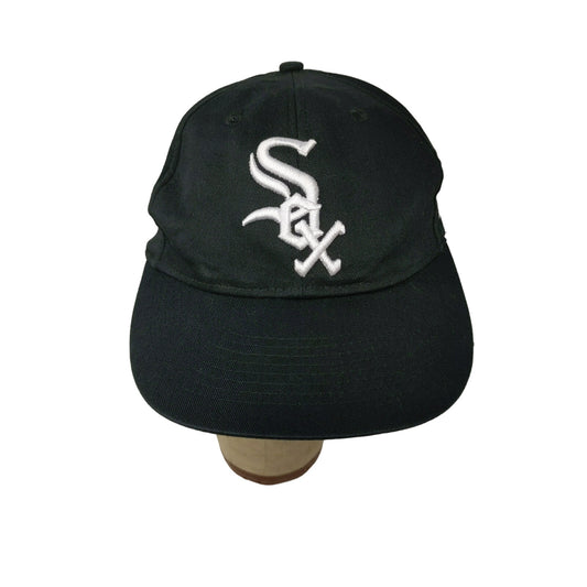 MLB Youth Chicago White Sox Strapback Hat Black Embroidered Logo