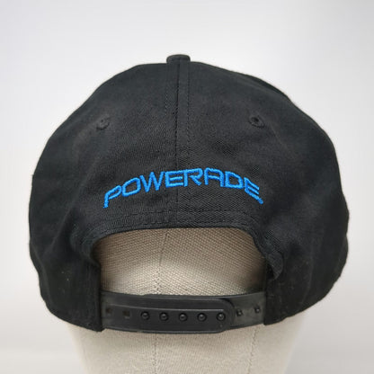 New Era Snapback Black One Size Hat Just a Kid From USA Powerade Blue Flat Brim