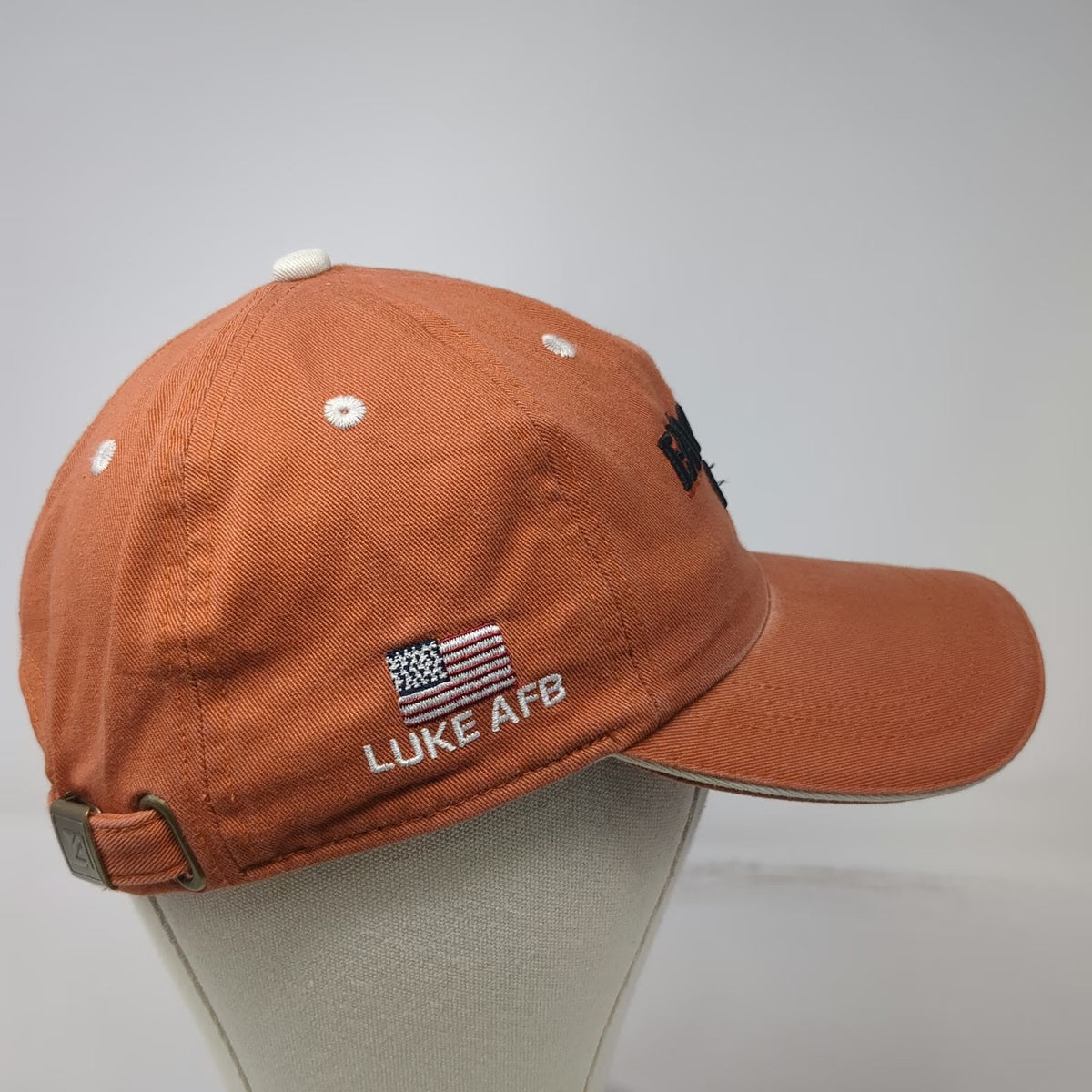 Ahead Falcon Dunes Luke AFB USA Flag Hat Orange One Size Baseball Cap Slideback