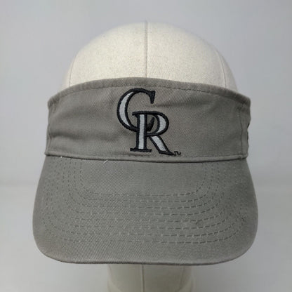 Monarch Casino Resort Men's Strapback Sun Visor Cap Hat Gray Embroidered Logo