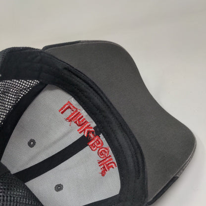 Link-Belt Cranes Strapback Trucker Hat Gray One Size Mesh Back