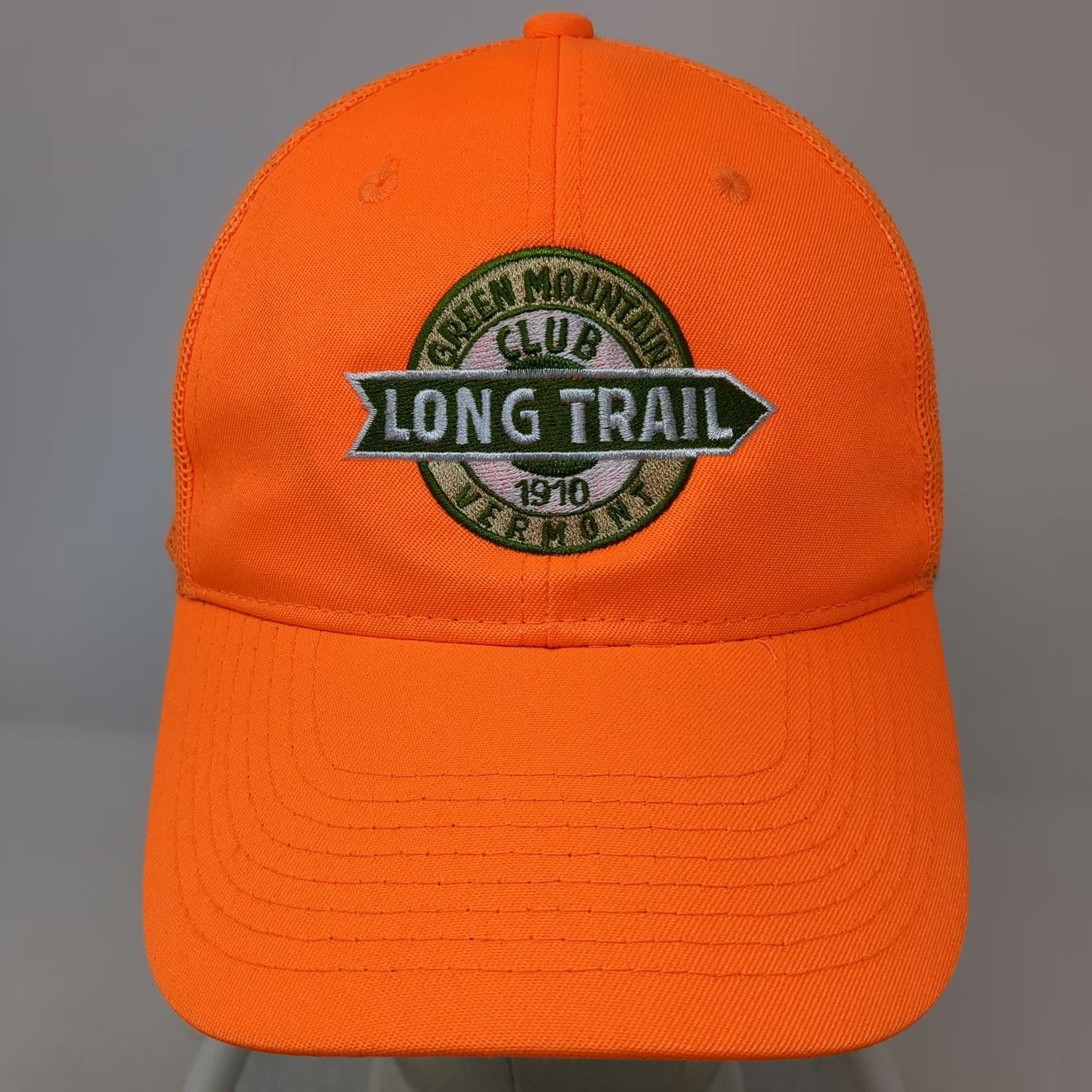 Outdoor Cap Baseball Orange One Size Green Mountain Club Long Trail Mesh Hat