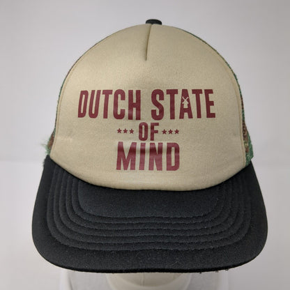 Dutch State Of Mind Snapback Mesh Back Trucker Hat Camo One Size District