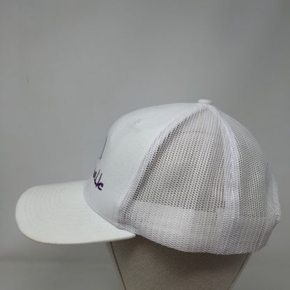 Beachwalk Lennar Snapback Trucker Hat White One Size Adjustable Mesh Back