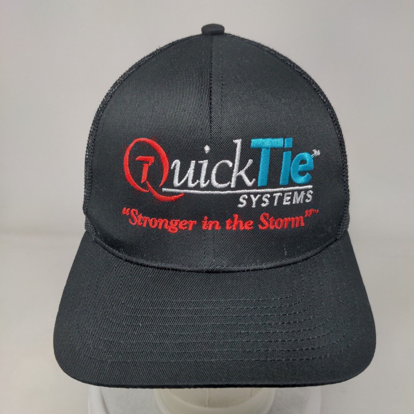 Quick Tie Systems Snapback Trucker Hat Black One Size Cap America