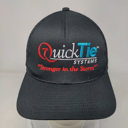 Quick Tie Systems Snapback Trucker Hat Black One Size Cap America