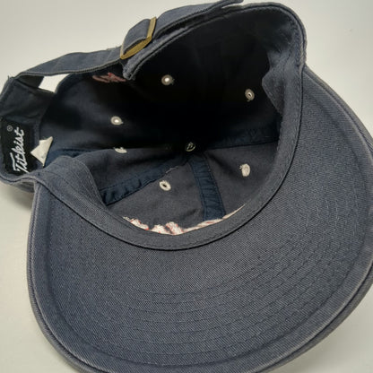 Titleist Baseball Cap Blue One Size USA Flag Patch Script Logo Adjustable hat