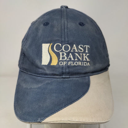 Coast Bank of Florida Strapback Hat Blue One Size Adjustable Embroidered AMC