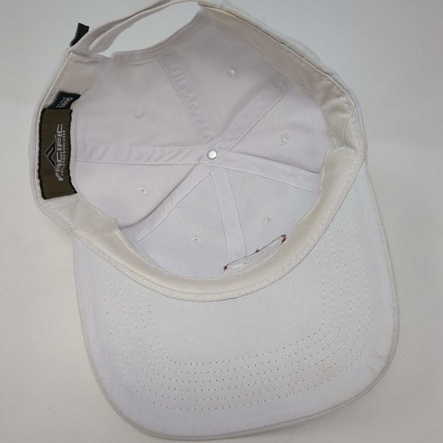 Stanley Consultants Strapback Hat White One Size Adjustable Pacific Headwear