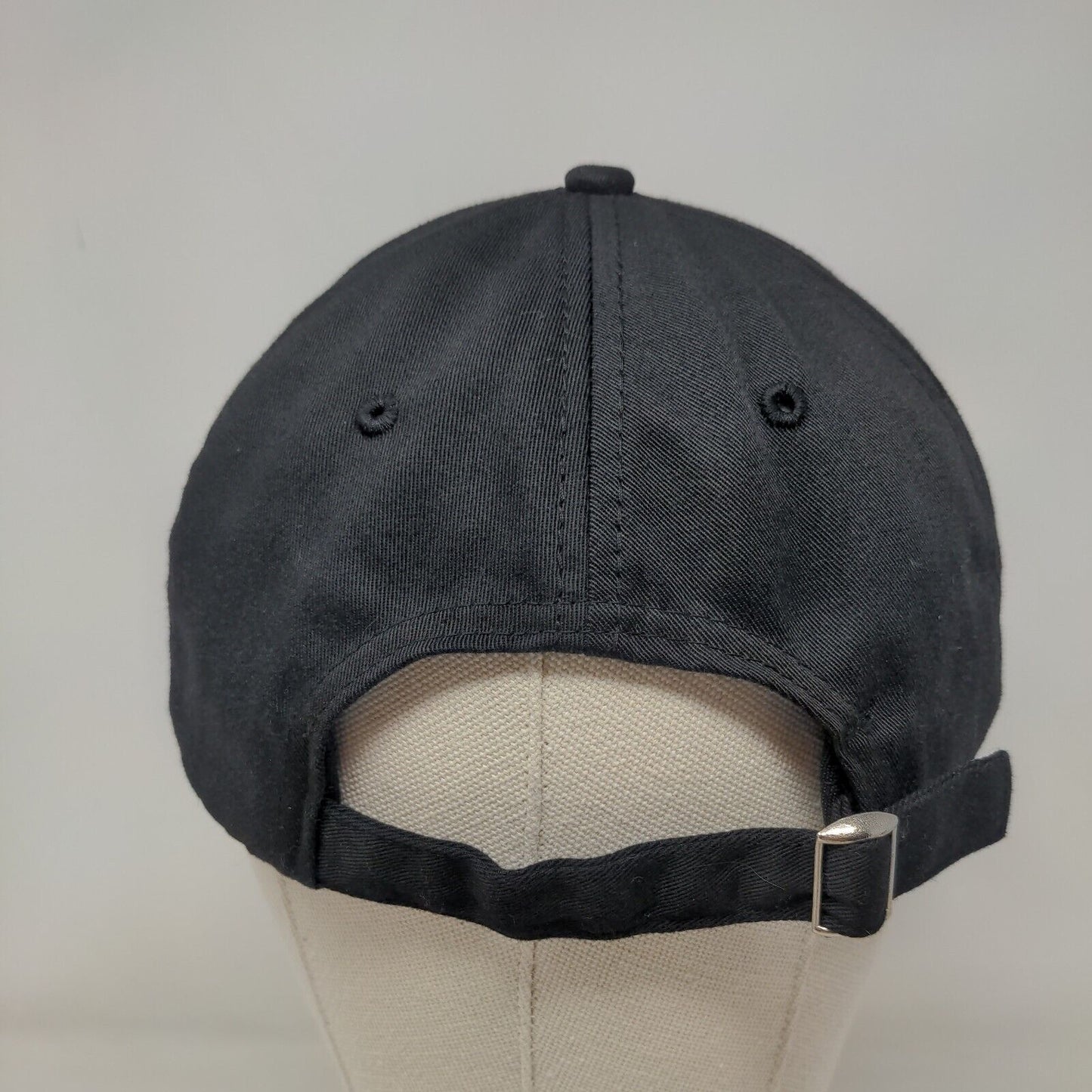 JMN Slideback Hat Black One Size Embroidered Adjustable 6 Panel