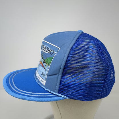 Idaho First Issue Trucker Hat Blue One Size 1987 Pheasant Game Permit Mesh Back