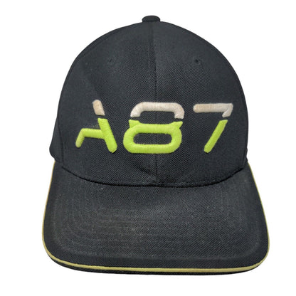 A87 Fitted Hat Black Small/Medium Embroidered Flexfit Aeropostale