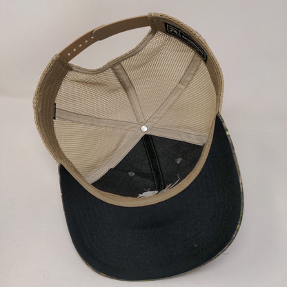 Richardson Snapback Mesh Back Trucker Hat Camouflage One Size 6 Panel