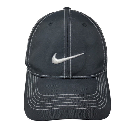 Nike Heritage 86 Strapback Hat Black OSFM Embroidered Swoosh Dri-Fit