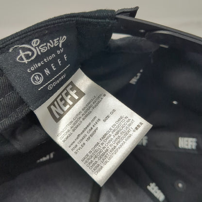 Neff 5 Panel Black Hat One Size Mickey Mouse Sunset Graphic Snapback 28 Patch