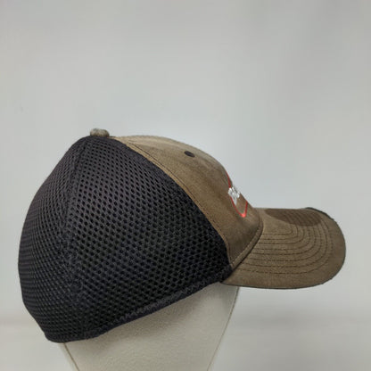 Bulk Man Mesh Back Fitted Hat Brown L/XL Colorblock New Era 39Thirty