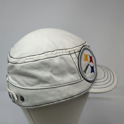 New Era Pittsburgh Steelers NFL Army Cap White One Size Contrast Stitching Hat