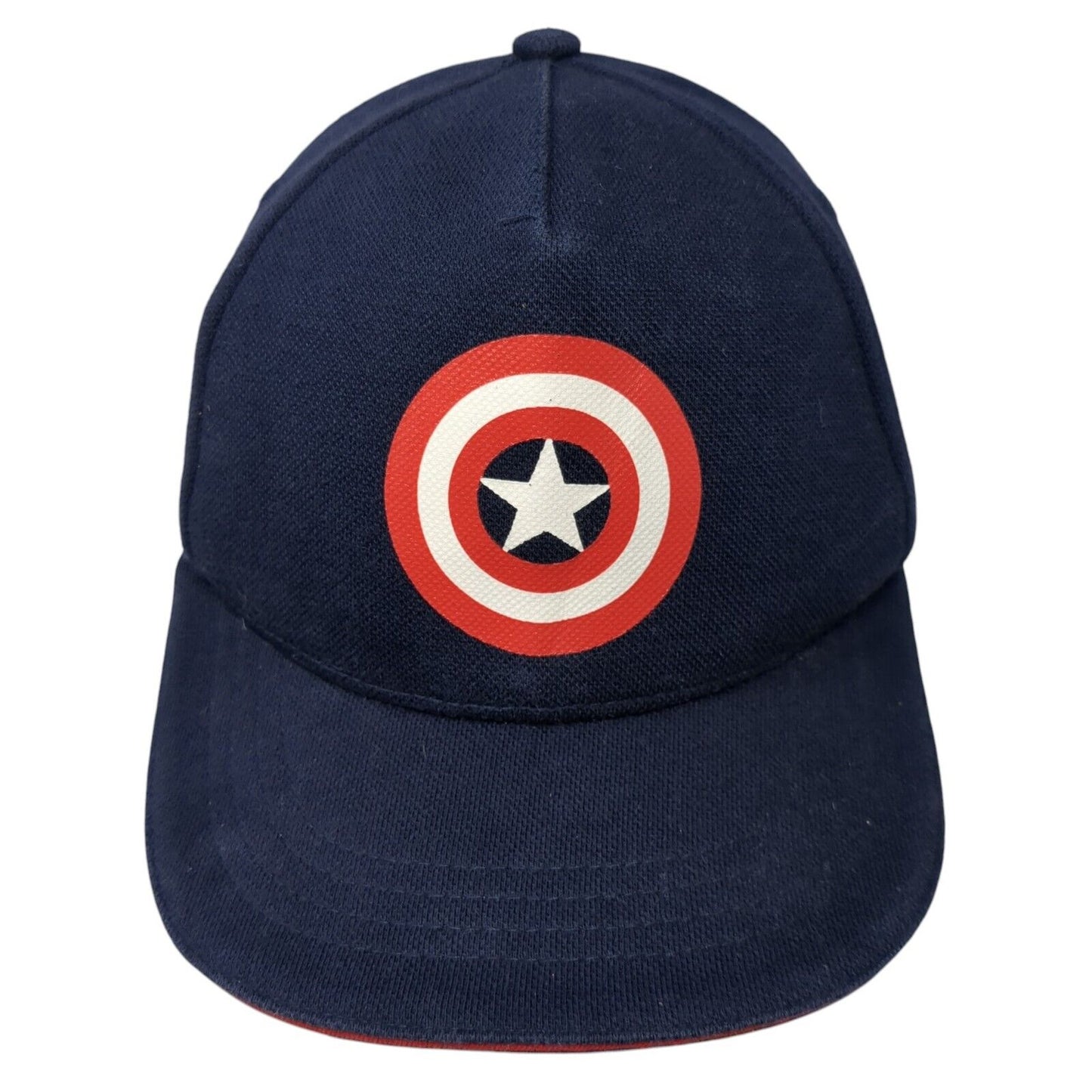 Captain America Snapback Hat Blue One Size Adjustable 6 Panel Marvel Avengers