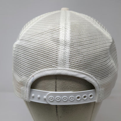 Trucker Hat White DeKalb Rooster Seed Agriculture Mesh Patch Snapback Vintage