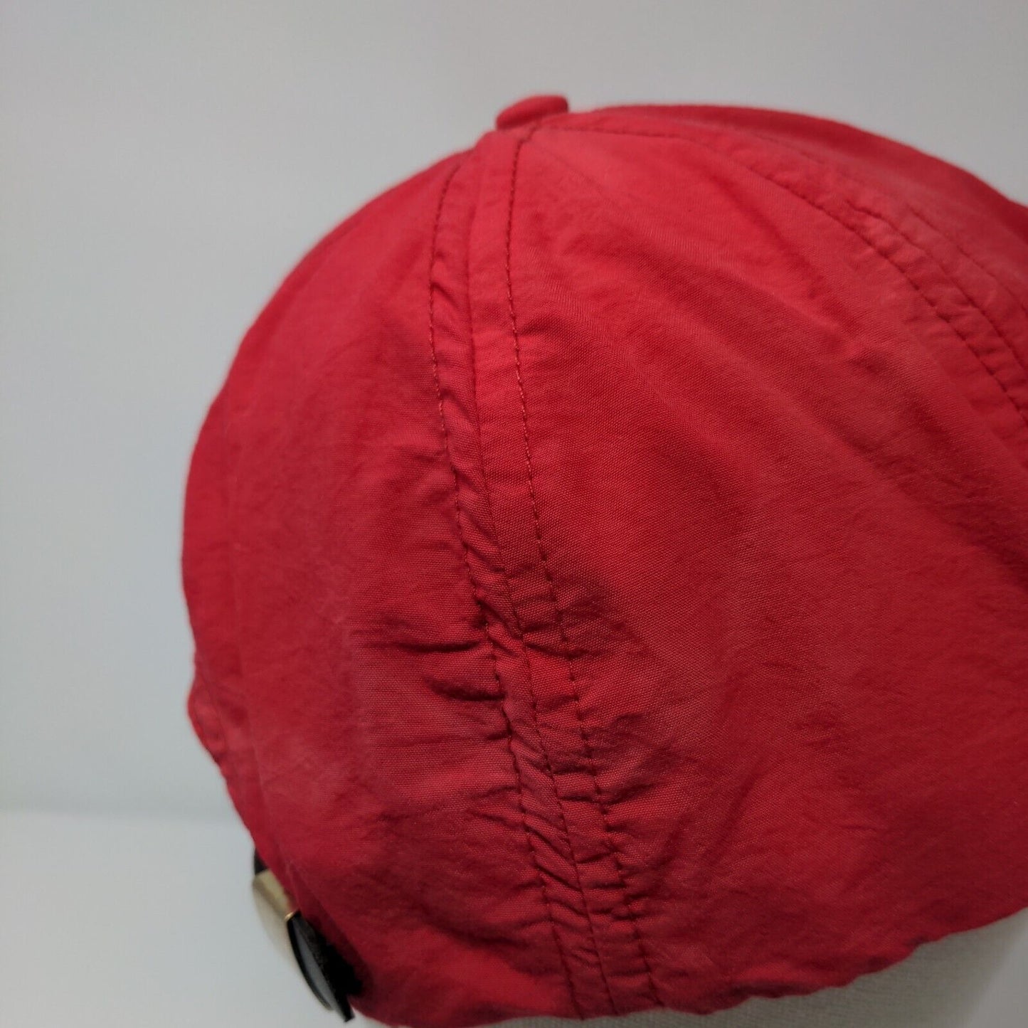 NW Nations Way Slideback Hat Red One Size Embroidered Leather Strap