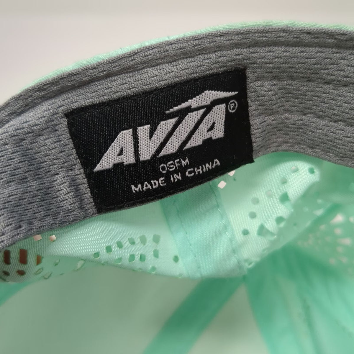 Avia Baseball Cap Blue One Size Laser Cut Floral Pattern Running Strapback Hat