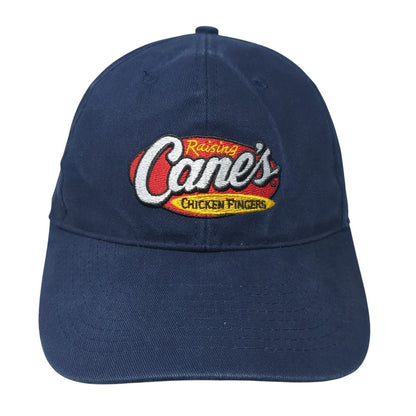 Raising Cane's Chicken Finger Baseball Cap Blue One Size Adjustable Embroidered