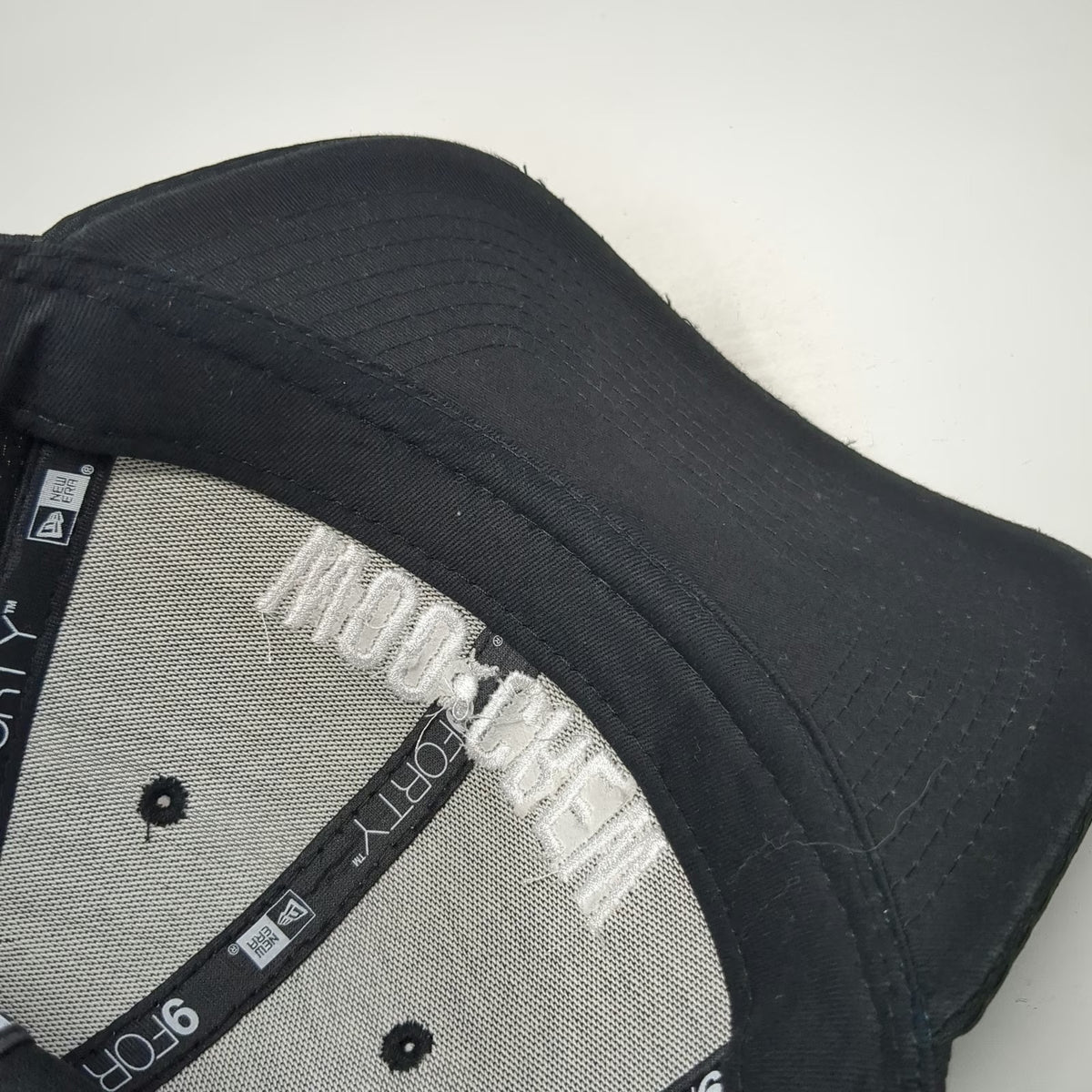 New Era Baseball Cap Black One Size 9FORTY WOO CREW Triple Moon Strapback Hat