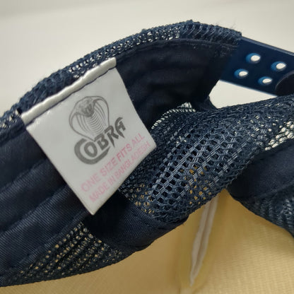 Cobra Trucker Hat Blue White One Size Spring Break 2021 Alabama Surf Style Mesh