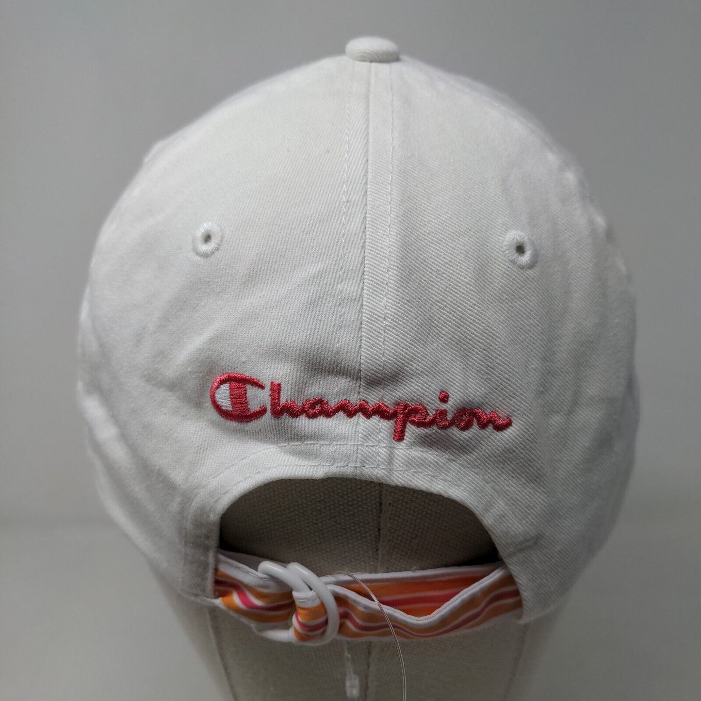 Champion Women's Slideback Hat White Size OSFA Embroidered Logo