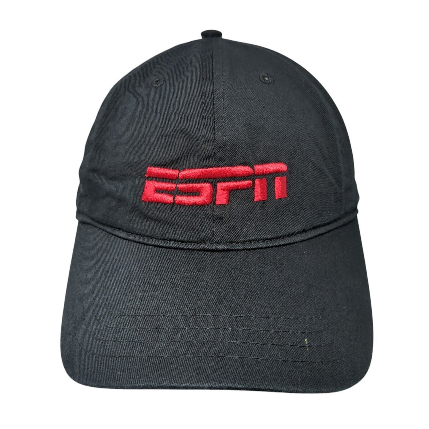 ESPN Slideback Hat Black One Size Adjustable Embroidered Pacific Essentials