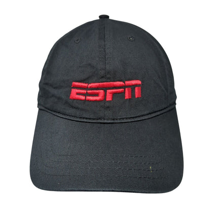 ESPN Slideback Hat Black One Size Adjustable Embroidered Pacific Essentials