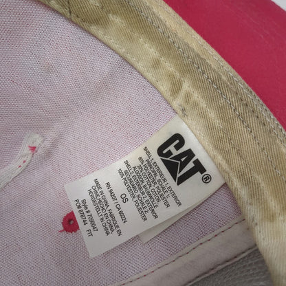 Cat Trucker Hat Pink One Size Mesh Snapback Gray White Logo Caterpillar Work