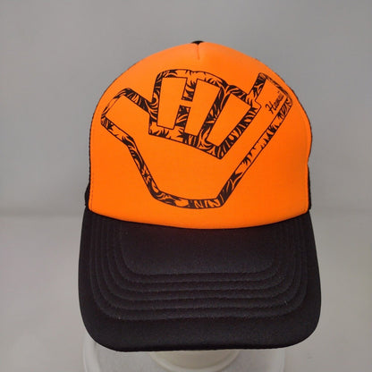 Hi Hawaii Shaka Sign Snapback Trucker Hat Multicolor One Size Mesh Back 6 Panel