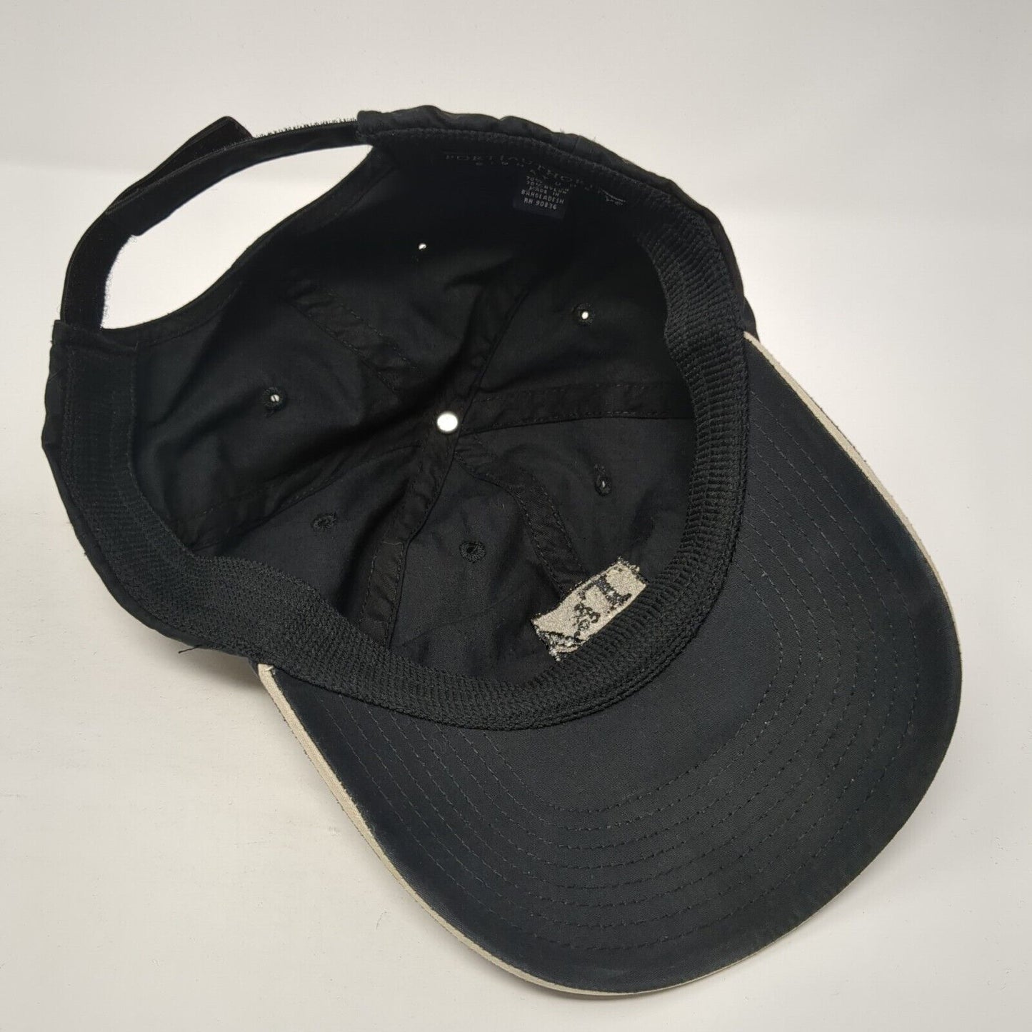 T&co. Strapback Baseball Cap Black OS Adjustable Embroidered Port Authority