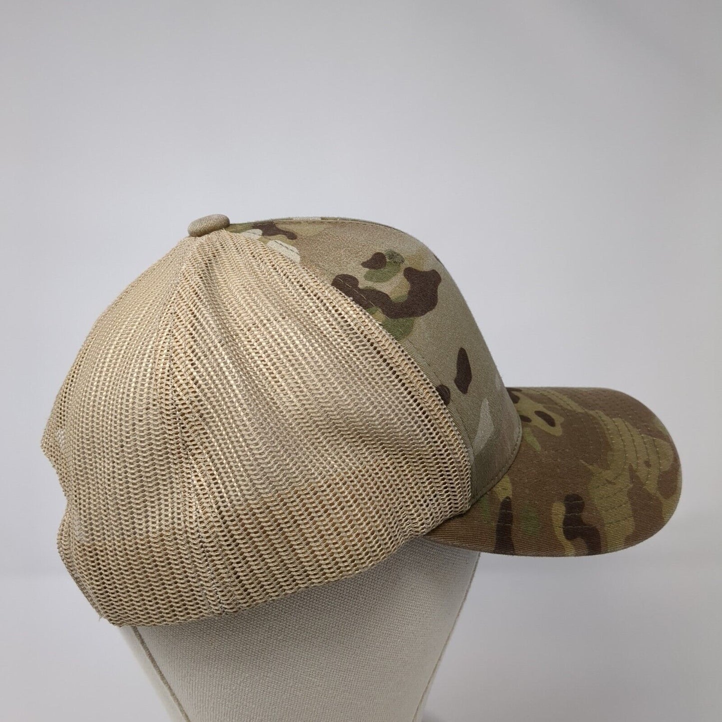 The Classics Yupoong Snapback Trucker Hat Camo One Size Mesh Back