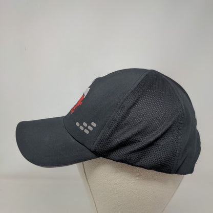 Running Wild For Wishes Strapback Hat Black One Size Mesh Embroidered