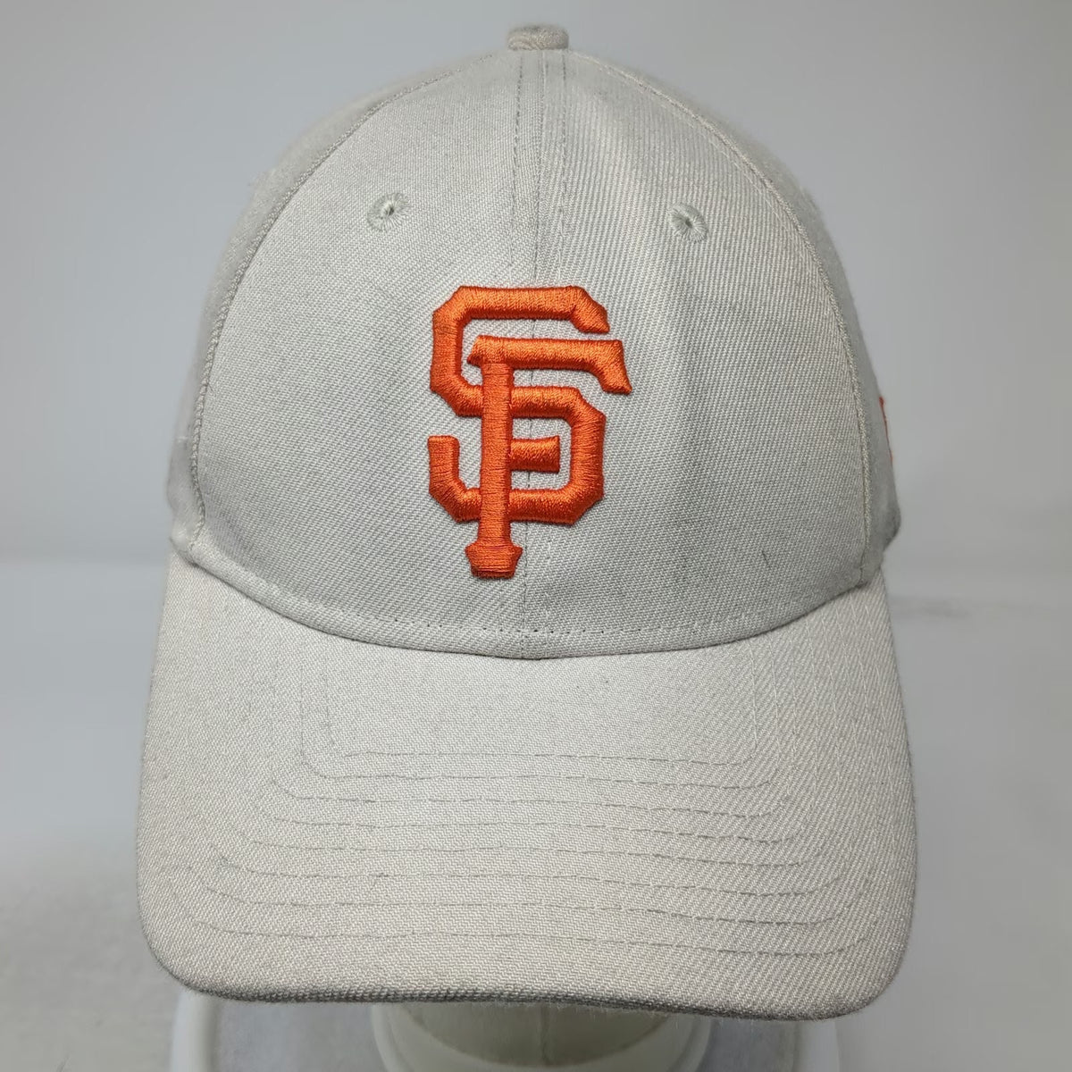 New Era MLB San Francisco Giants Baseball Cap Beige Orange One Size Strapback SF
